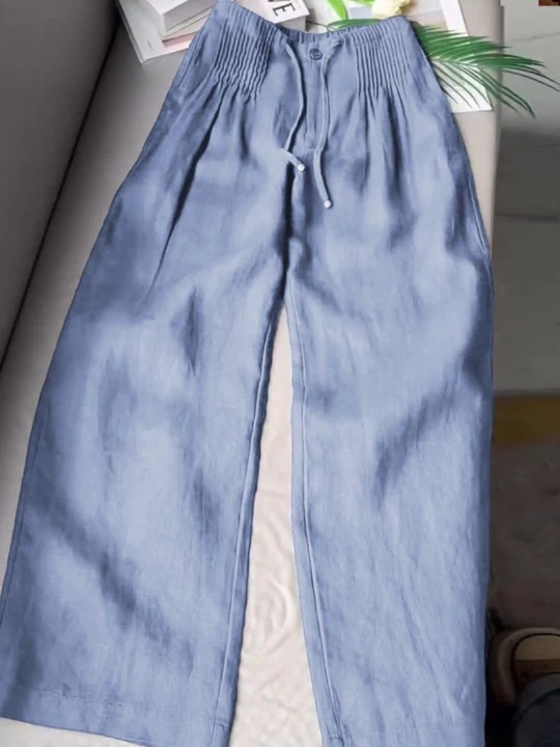 Nessa | Women's Wide Leg Drawstring Pants - Image 2