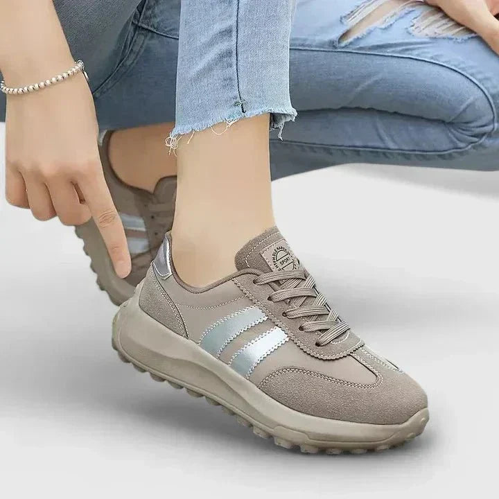 Nilvrae | Femme Baskets Orthopédiques Confort - Taupe - Image 1