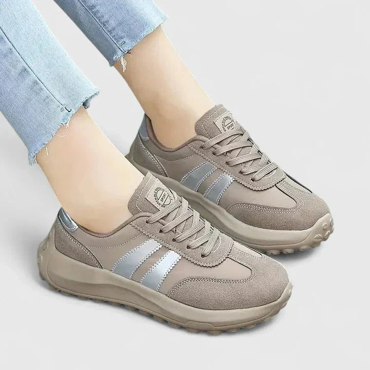 Nilvrae | Femme Baskets Orthopédiques Confort - Taupe - Image 3