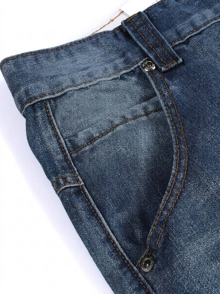 Énoch | Homme Jean Cargo Baggy Délavé - Blue - Image 5