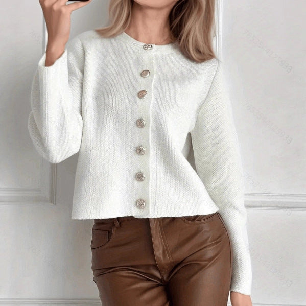 Nolvaire | Cardigan Femme Boutonné Col Rond - Image 1