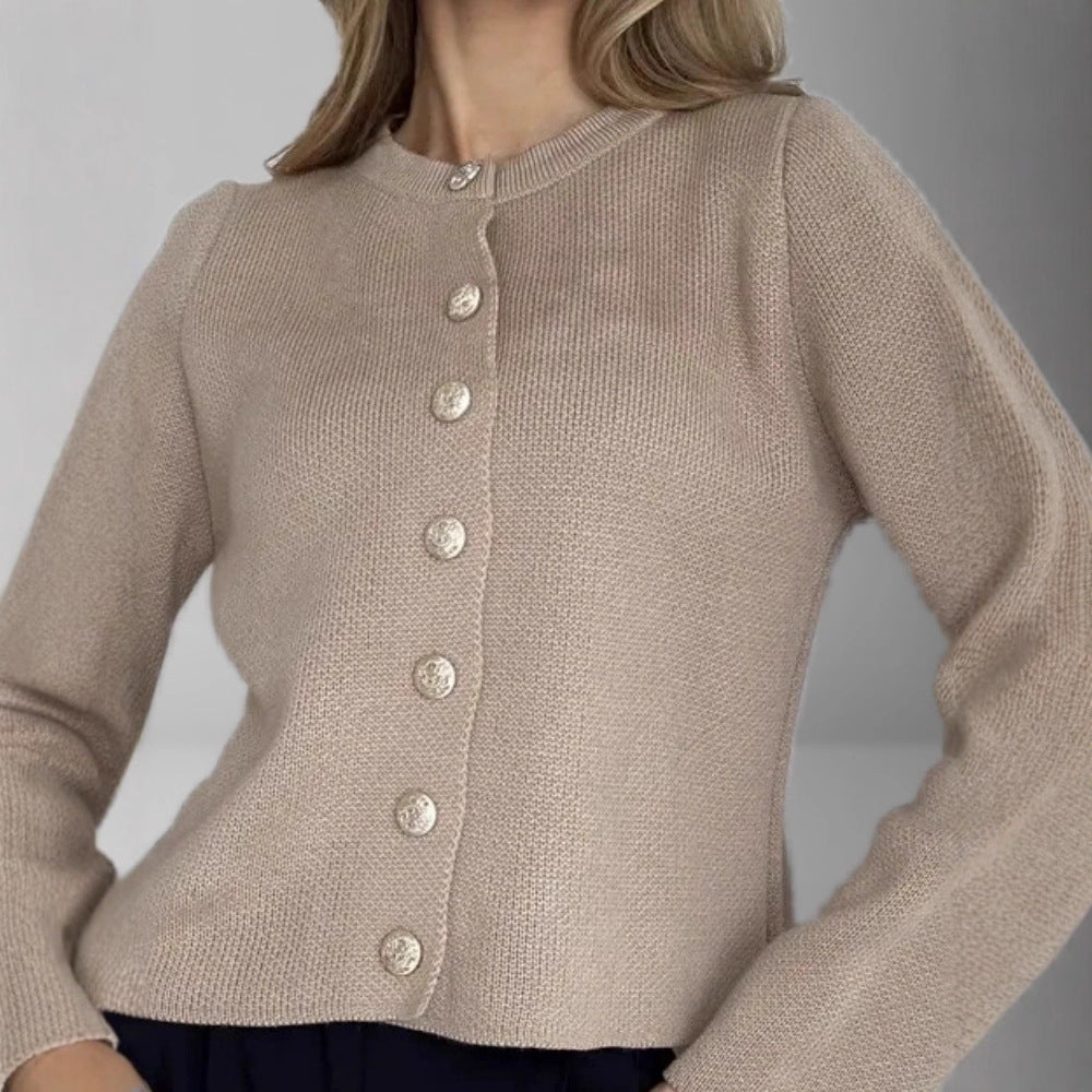 Nolvaire | Cardigan Femme Boutonné Col Rond - Image 2