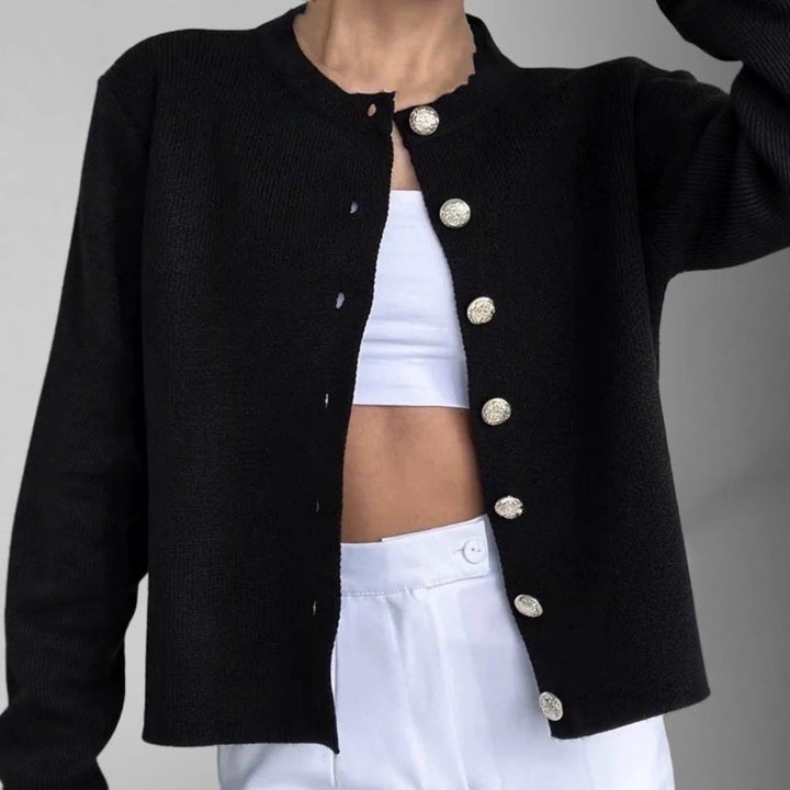 Nolvaire | Cardigan Femme Boutonné Col Rond - Image 4