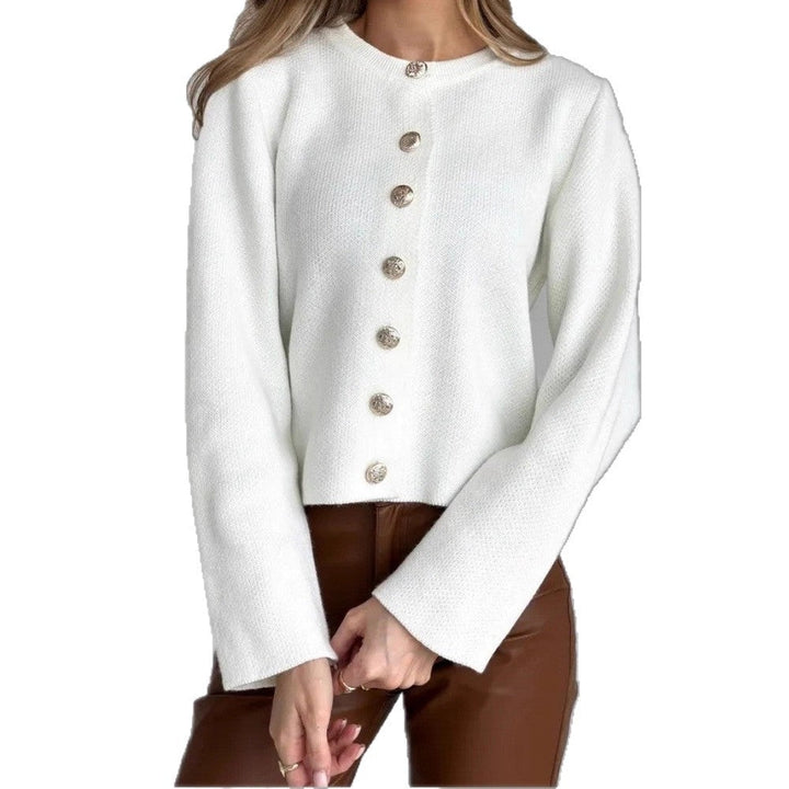 Nolvaire | Cardigan Femme Boutonné Col Rond - Image 5