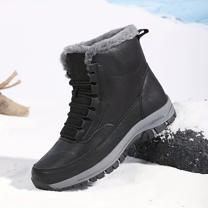 Nolvaire | Femme Bottes de Neige Imperméables Fourrées - Black - Image 2