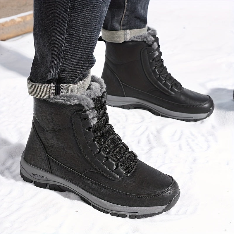 Nolvaire | Femme Bottes de Neige Imperméables Fourrées - Black - Image 3