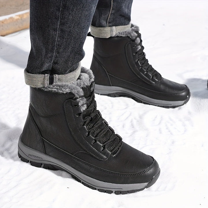 Nolvaire | Femme Bottes de Neige Imperméables Fourrées - Black - Image 3