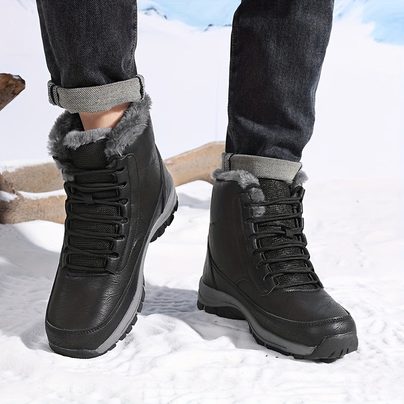 Nolvaire | Femme Bottes de Neige Imperméables Fourrées - Black - Image 8