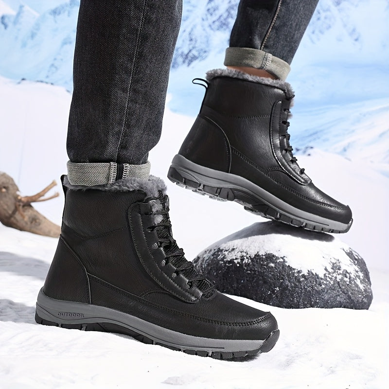 Nolvaire | Femme Bottes de Neige Imperméables Fourrées - Black - Image 9