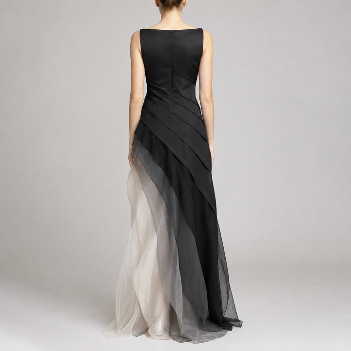 Nolvara | Femme Robe de Soirée Longue Dégradée - Black - Image 2