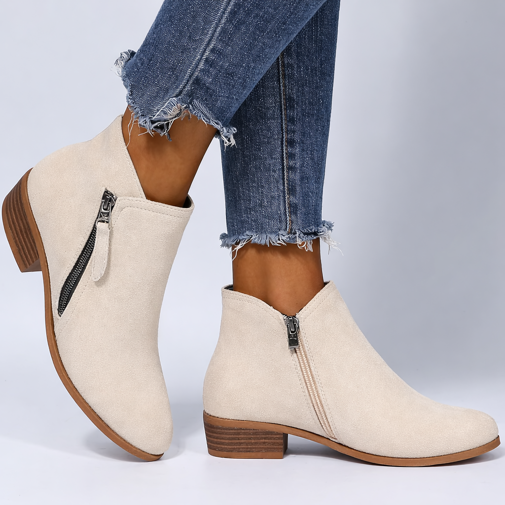 Nolvire | Femme Bottines Zippées Talon Bloc - Image 4