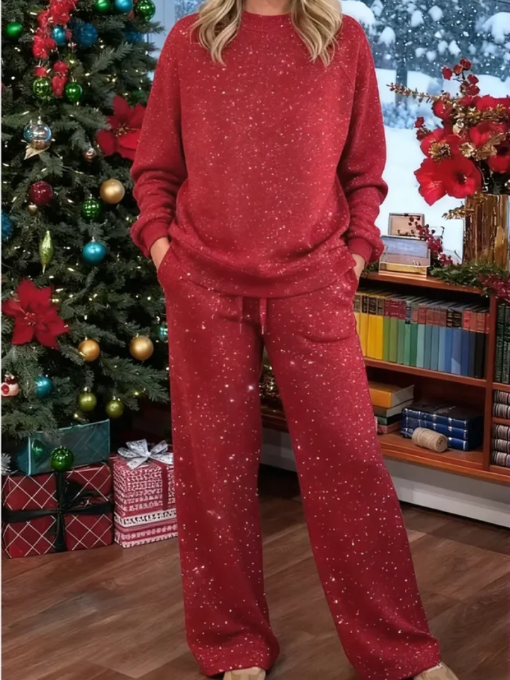 Nolvire | Femme Ensemble Détente Deux Pièces Pantalon Large - Image 1