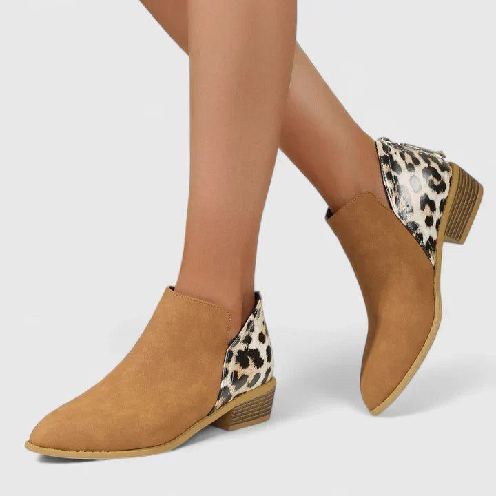 Nolvène | Bottines Femme Léopard Chaîne Dorée - Image 6