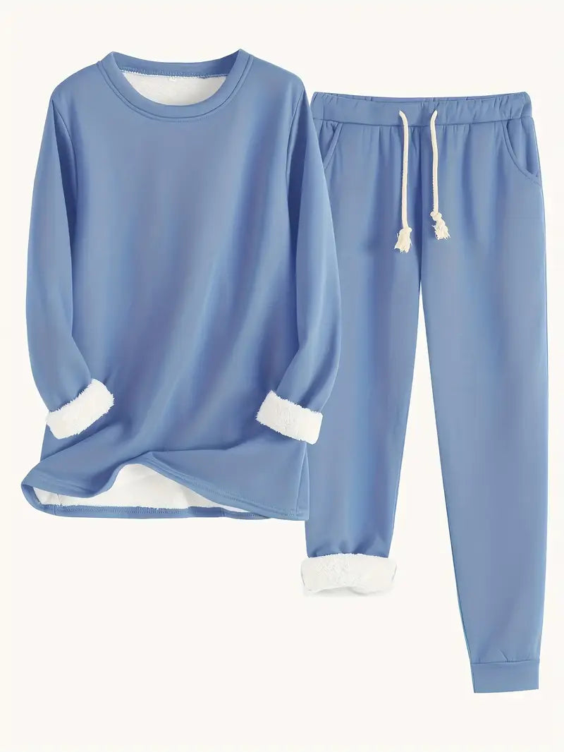 Névhalie | Femme Ensemble Jogging Doublé Polaire - Image 1