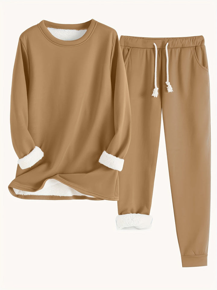 Névhalie | Femme Ensemble Jogging Doublé Polaire - Image 11