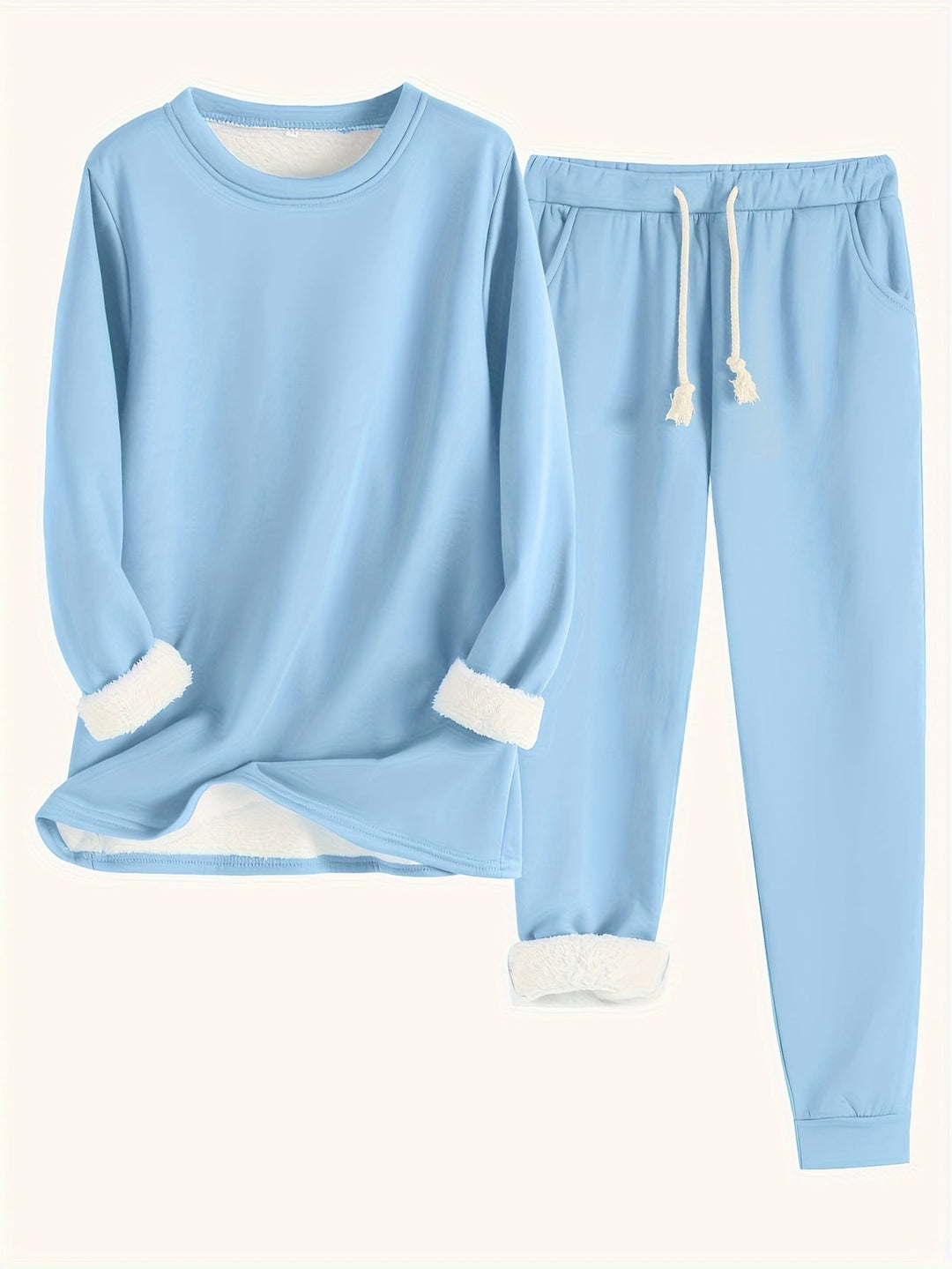 Névhalie | Femme Ensemble Jogging Doublé Polaire - Image 12