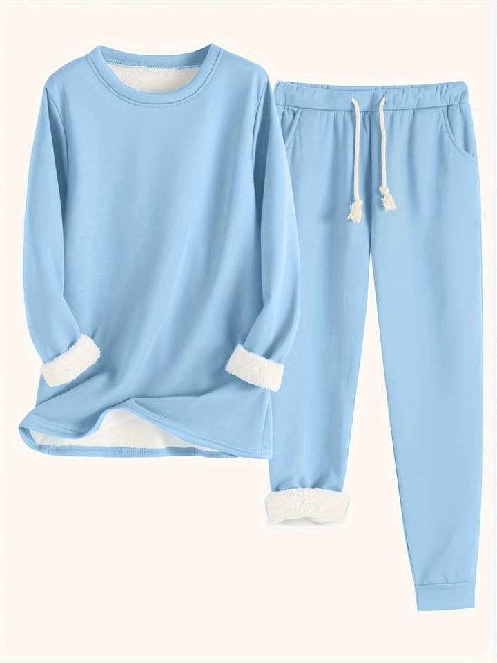 Névhalie | Femme Ensemble Jogging Doublé Polaire - Image 12