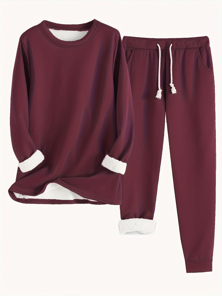 Névhalie | Femme Ensemble Jogging Doublé Polaire - Image 2