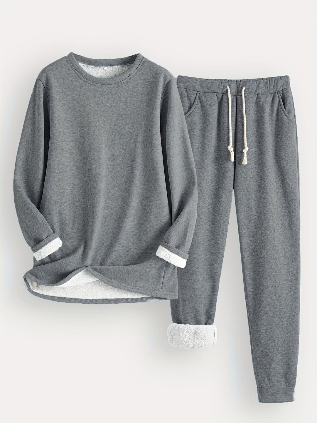 Névhalie | Femme Ensemble Jogging Doublé Polaire - Image 3
