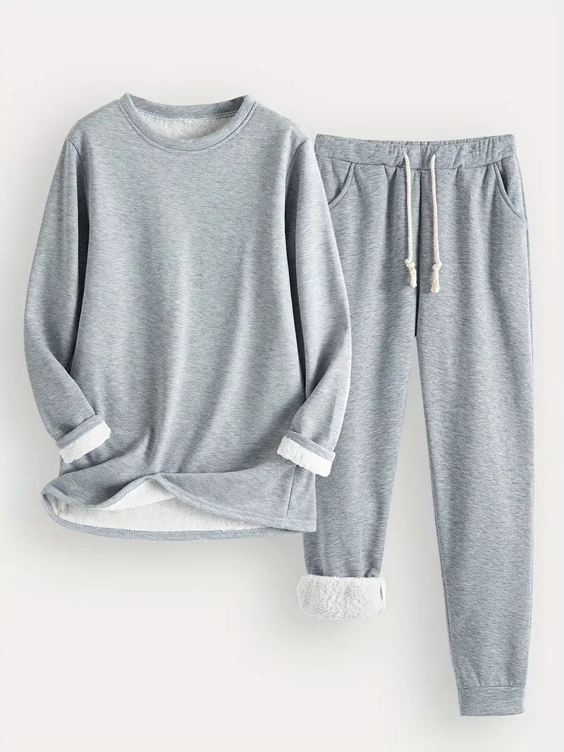 Névhalie | Femme Ensemble Jogging Doublé Polaire - Image 7