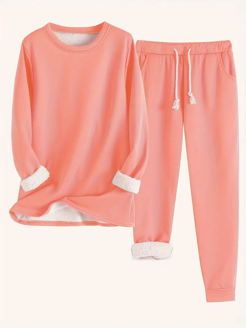 Névhalie | Femme Ensemble Jogging Doublé Polaire - Image 8