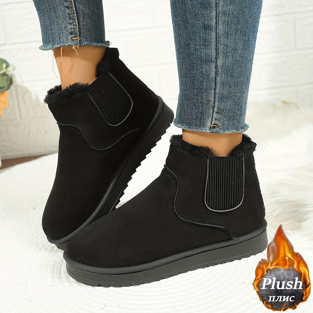 Falvinde | Femme Bottines Fourrées Slip-On Hiver