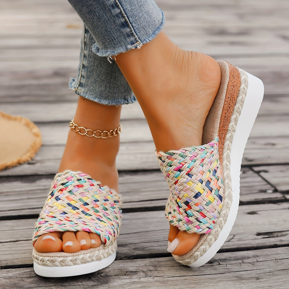Ophira | Women's Braided Wedge Sandals - Image 2