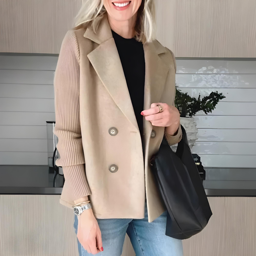 Orianne | Femme Manteau Court Double Boutonnage - Image 2