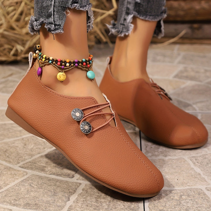 Orlévane | Femme Mocassins Plats Sans Lacets - Black - Image 12