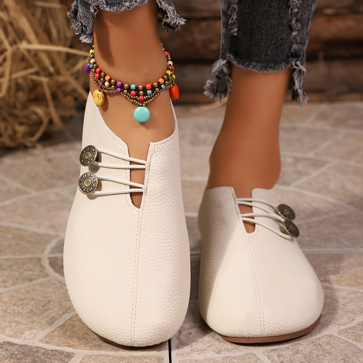 Orlévane | Femme Mocassins Plats Sans Lacets - Black - Image 3