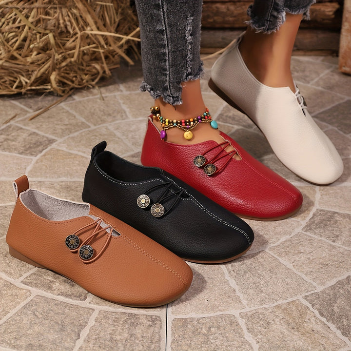 Orlévane | Femme Mocassins Plats Sans Lacets - Black - Image 5