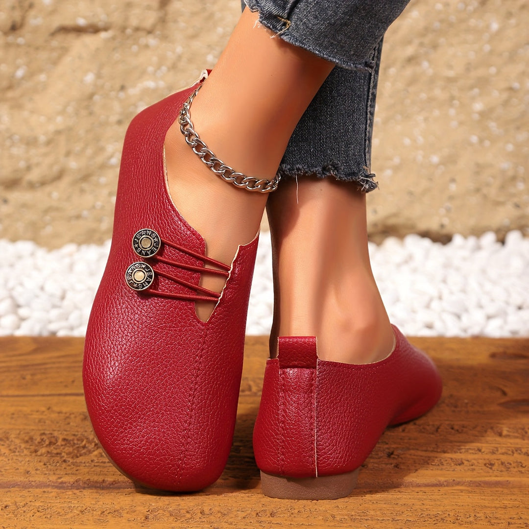 Orlévane | Femme Mocassins Plats Sans Lacets - Black - Image 9