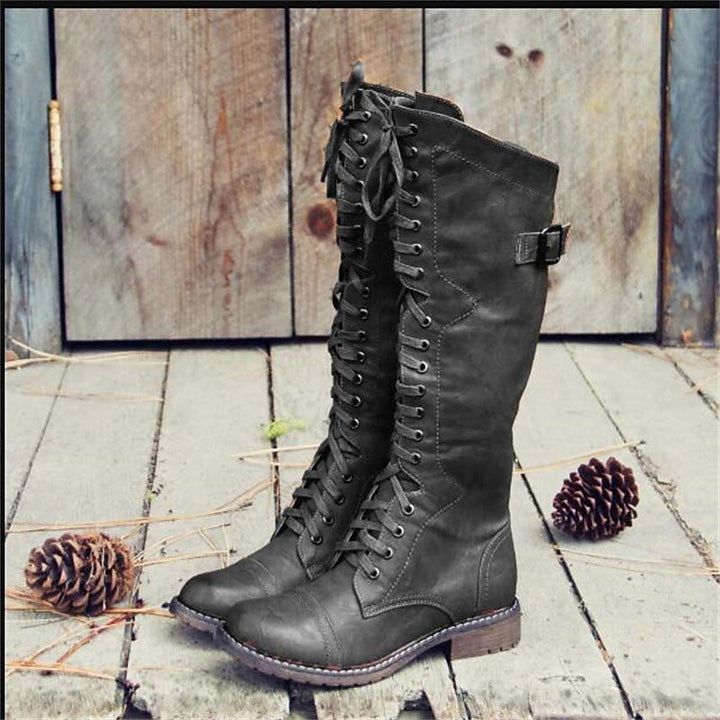 Orlévec | Femme Bottes Hautes à Lacets Montantes - Image 3