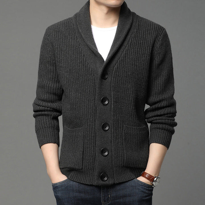 Orvald | Homme Cardigan Col Châle Grosse Maille - Image 10