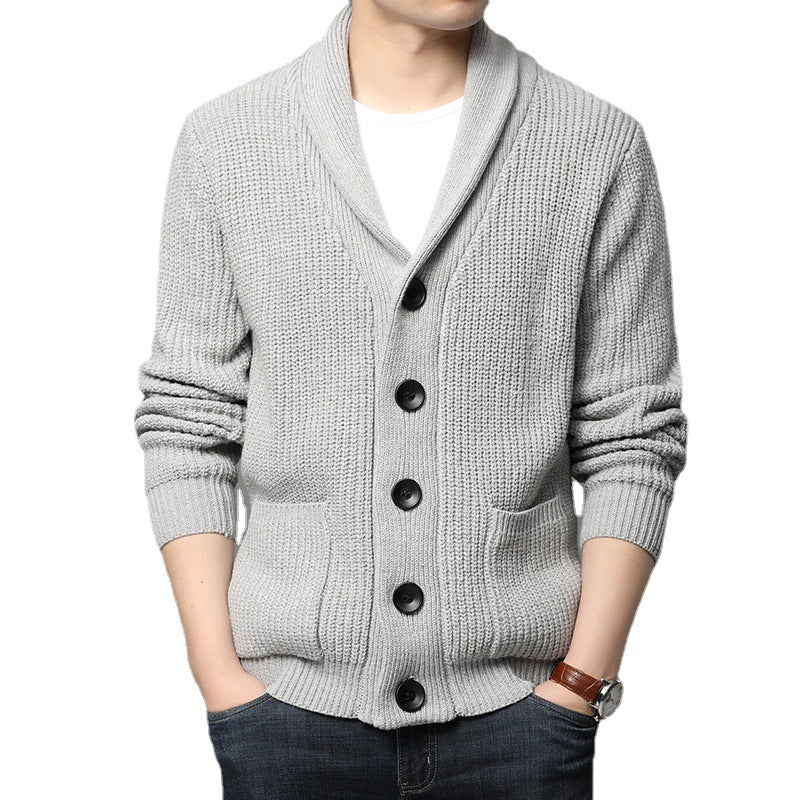 Orvald | Homme Cardigan Col Châle Grosse Maille - Image 4