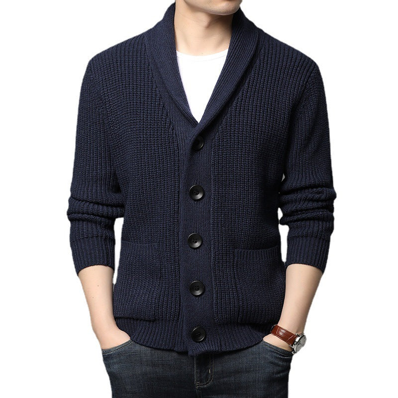 Orvald | Homme Cardigan Col Châle Grosse Maille - Image 5