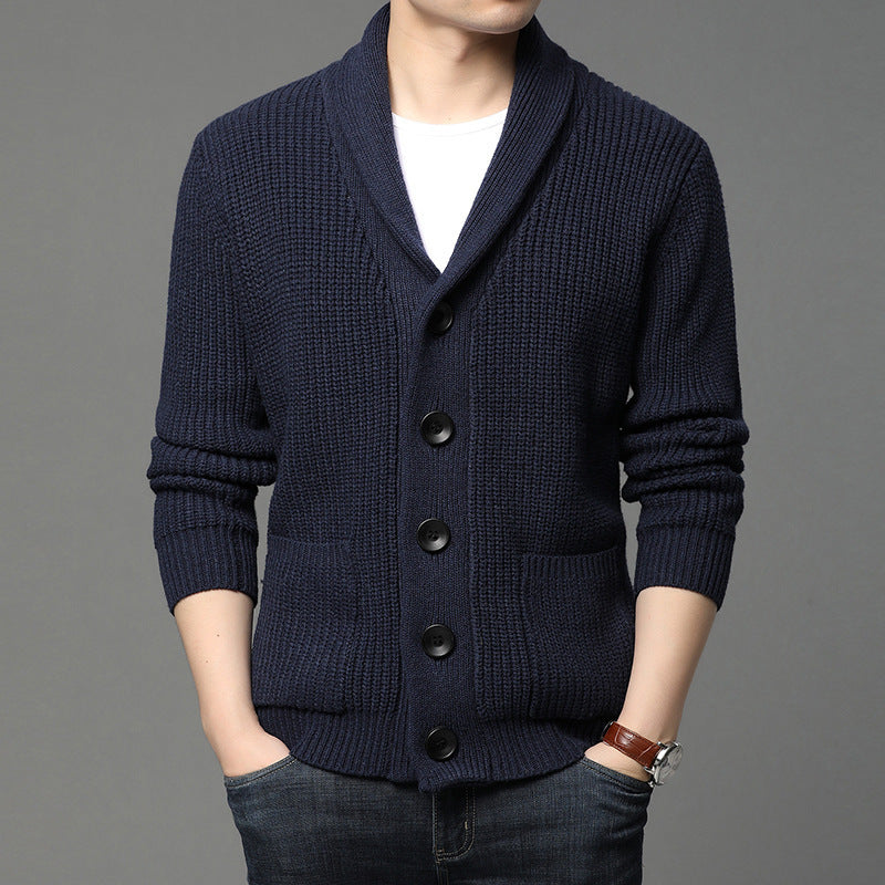 Orvald | Homme Cardigan Col Châle Grosse Maille - Image 6