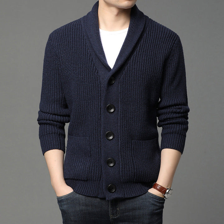 Orvald | Homme Cardigan Col Châle Grosse Maille - Image 6