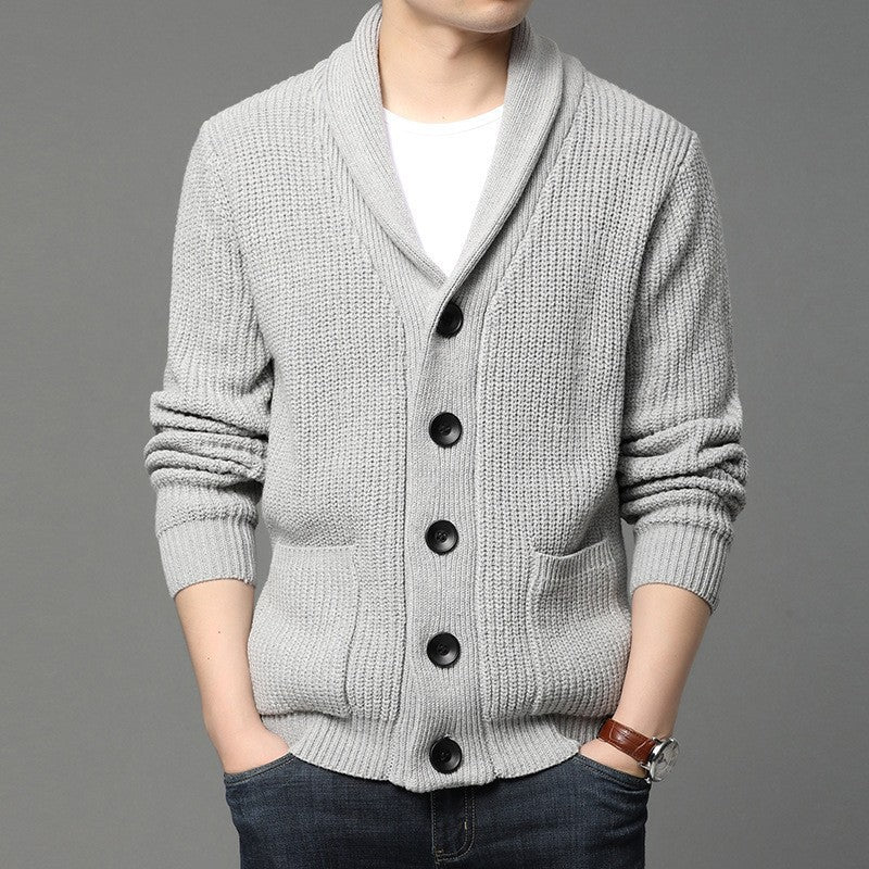 Orvald | Homme Cardigan Col Châle Grosse Maille - Image 7
