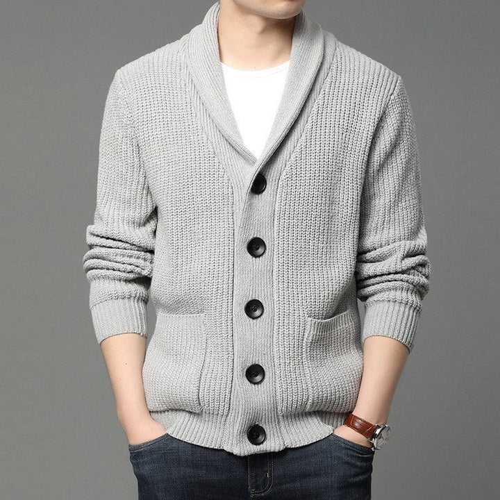 Orvald | Homme Cardigan Col Châle Grosse Maille - Image 7
