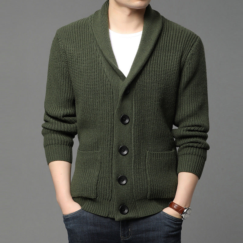Orvald | Homme Cardigan Col Châle Grosse Maille - Image 8