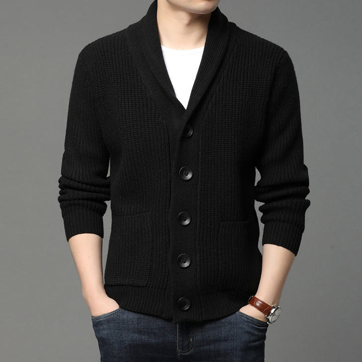 Orvald | Homme Cardigan Col Châle Grosse Maille - Image 9