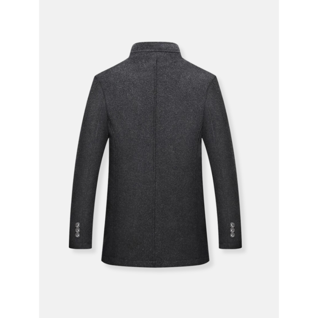 Orvald | Manteau Homme Hiver Col Montant - Brown - Image 3