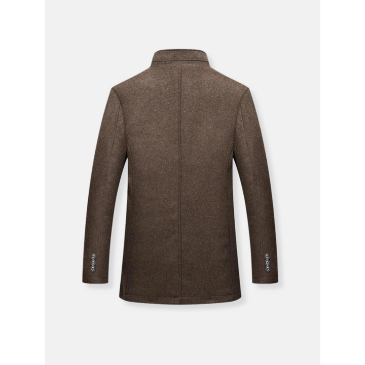 Orvald | Manteau Homme Hiver Col Montant - Brown - Image 4