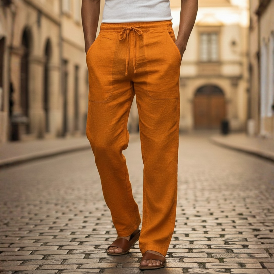 Orvand | Homme Pantalon Large à Cordon - Light Grey - Image 10