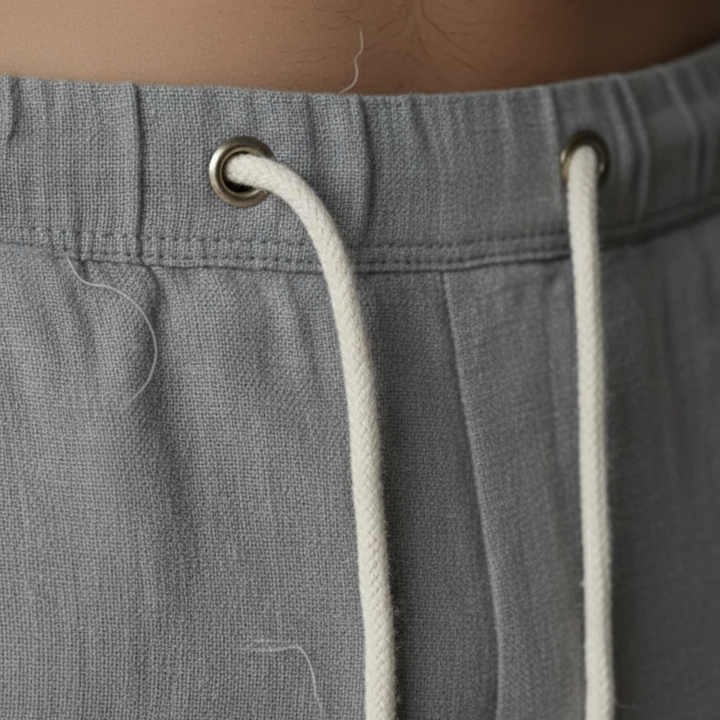 Orvand | Homme Pantalon Large à Cordon - Light Grey - Image 3