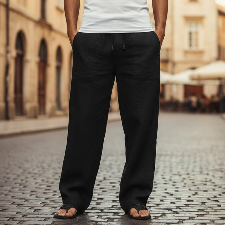 Orvand | Homme Pantalon Large à Cordon - Light Grey - Image 6