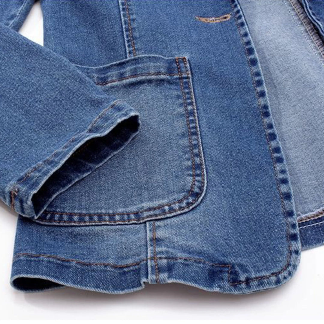 Orvyne | Femme Blazer en Jean Décontracté - Blue - Image 3