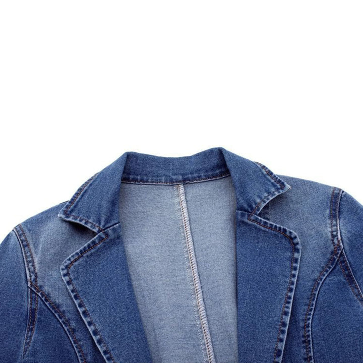Orvyne | Femme Blazer en Jean Décontracté - Blue - Image 5