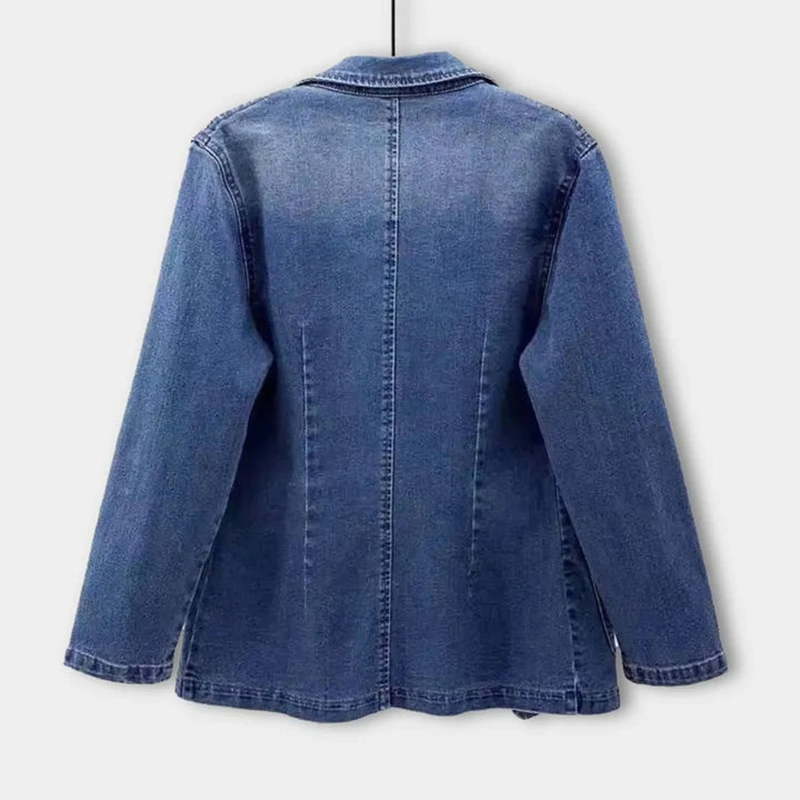 Orvyne | Femme Blazer en Jean Décontracté - Blue - Image 7